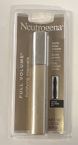 Neutrogena Full Volume Fortifying Mascara, Rich Black 01, Net Wt. .35 oz NOS - 第 1/2 張圖片