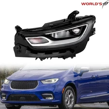 For Chrysler Pacifica 2021-2023 Headlight Assembly LED Type LH Driver Side Clear