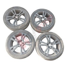 SEAT IBIZA MK4 08-12 OEM BLACK WHEELS WITH GOOD TIRES ( 5x100 16" ) 6J0601025B