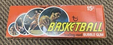 1974 Topps Basketball -- empty wax box -- Kareem Abdul-Jabbar on front