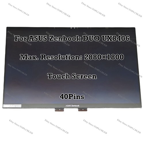 Pour ASUS Zenbook DUO UX8406CA 14" OLED Écran Tactile Assemblage Haut d'écran - Picture 22 of 25
