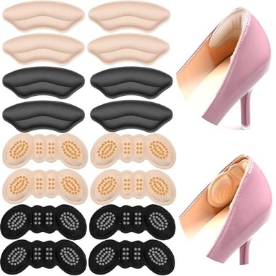 8 Pairs Heel Grips for Womens Shoes, Heel Pads for Shoes, Shoe Inserts for 