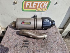 2004 KAWASAKI ZX10R C1H GEN 1 AKRAPOVIC SILENCER CAN MUFFLER WITH LINK PIPE