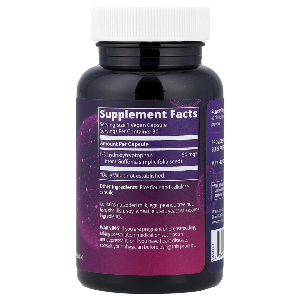 Cápsulas veganas 5-HTP, 50 mg, 30 - Imagem 2 de 2
