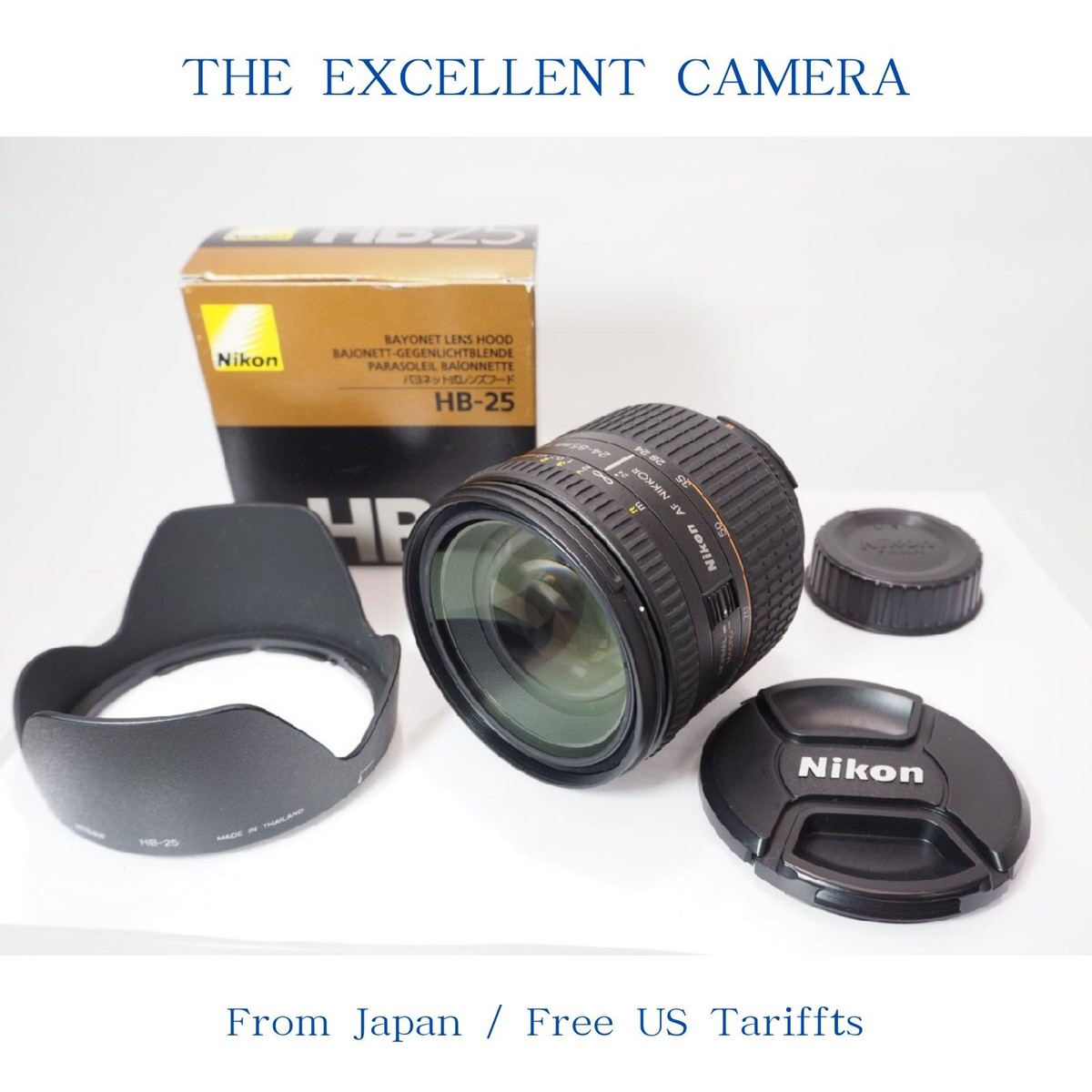 MINT+++ w/Hood] Nikon AF Zoom Nikkor 24-85mm F/2.8-4 D Lens F 