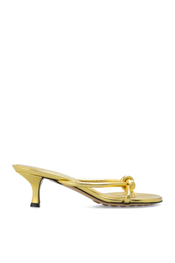 Bottega Veneta - Women - ‘Blink’ heeled mules - Gold