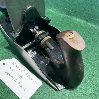 ORIGINAL WIE GEFUNDEN ZUSTAND STANLEY NO 112 FURNIERHOBEL MADE IN USA