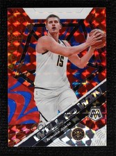 2019-20 Panini Mosaic Will to Win Reactive Blue Prizm 66/99 Nikola Jokic #9 0d44