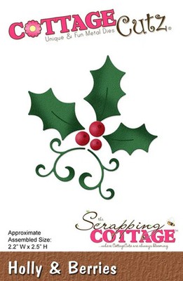 Stanzformen Big Shot Sizzix Cottage Cutz Holly And Berries
