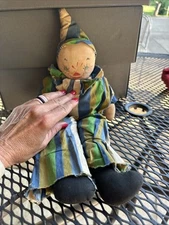 vintage Maybe 1950s cloth doll painted face