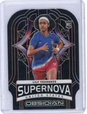 Lily Yohannes 2024-25 Panini Obsidian Supernova Electric Etch Orange /75 #21