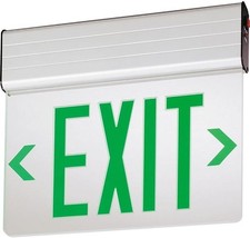 NUEVO Lithonia Lighting EDGR 1 G EL M6 - Letrero de salida LED iluminado con borde único verde