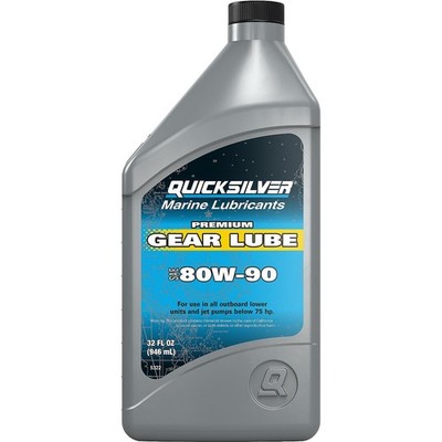 Quicksilver by Mercury Marine 80W-90 Premium Gear Lube, 32oz, Unspecified 