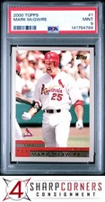 2000 TOPPS #1 MARK McGWIRE CARDINALS PSA 9