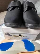 SureFit Orthopedic Diabetic Mens Shoes S166-1 Santiago Black 10.5W NEW Apex
