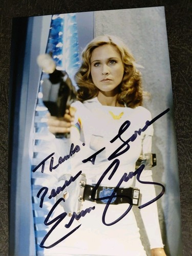 Foto autógrafa firmada a mano ERIN GRAY 4X6 - ACTRIZ - BUCK ROGERS SIGLO 25