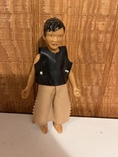 1950s Indian Boy Plastic Doll Figure Saint Labre Indian School