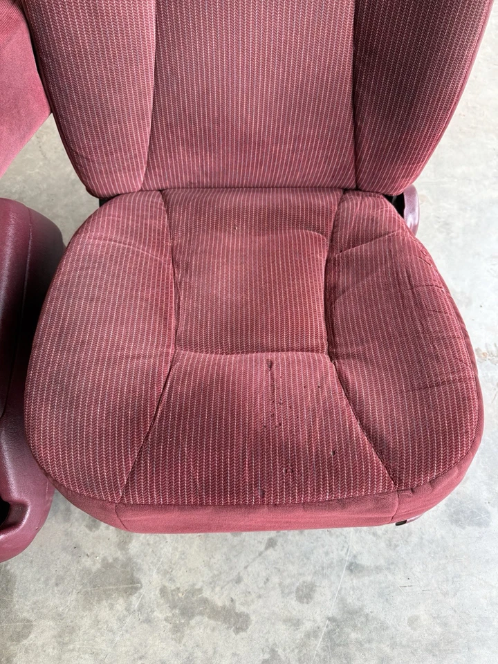 92-96 FORD F-150 F250 ROJO CUCHARONES DELANTEROS CONSOLA CENTRAL TRASERA EXT. ASIENTO CABINA OEM Foto 4 de 4