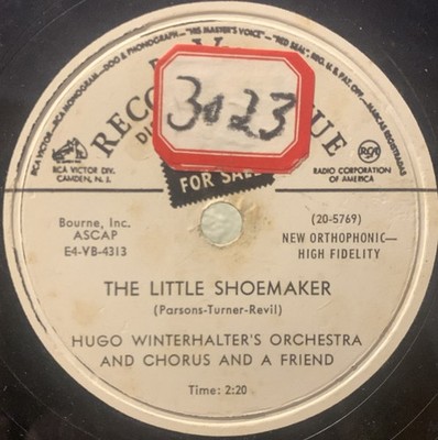 Hugo Winterhalter The Little Shoemaker / Magic Tango Victor DJ Sample 20-5769 VG