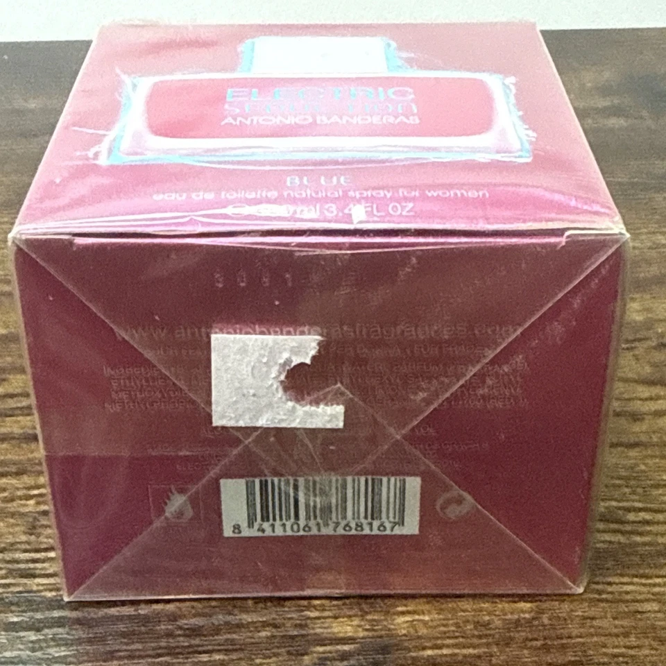 Electric Seduction Blue Antonio Banderas Feminino Eau de Toilette 3,4 oz 100 ml Selado - Imagem 3 de 3