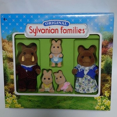 Sylvanian Families Wild Boar Family Epoch Company Out of Print Doll Collectible
