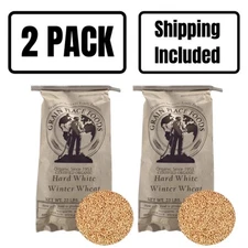 Organic Hard White Winter Wheat | 25 lb | Pack of 2 | Non-GMO | Shipping Include