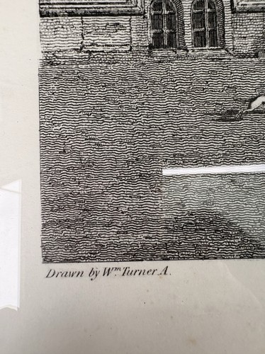 Wm Turner & James Basire Framed Engraving of Oriel College Chapel Hall, 10x14" - Picture 5 of 6
