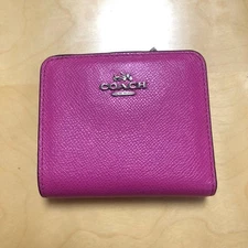 COACH Mini Wallet Pink Excellent with Dust Bag