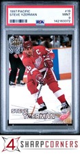 1997 PACIFIC #19 STEVE YZERMAN RED WINGS HOF POP 2 PSA 9