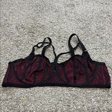 Torrid Curve Black Pink Mesh Underwire Bra 2 2X