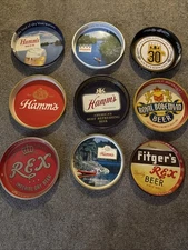 Lot Of 9 Beer Trays Hamms Fitgers Bells Royal Bohemian