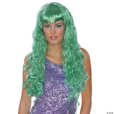 Green Mermaid Wig Costume