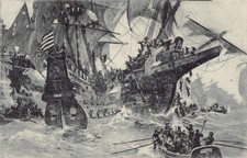 Kunstpostkarte Hans Bohrdt Schleswig-Holstein Rathaus Seesieg der Lübecker AK PK