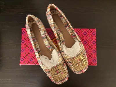 Tory Burch Georgia Ballet Multi Tweed Flats (Size 6.5)