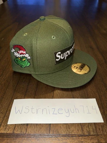 NEUF DS Supreme Box Logo Grinch Vert New Era 5950 7 5/8ème’s 3/4ème’s