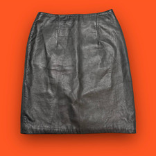 Vintage 1980s Jacqueline Ferrar Leather Skirt