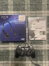 Sony PlayStation DualShock 3 Wireless Controller & Headset, Silent Hill Game Lot