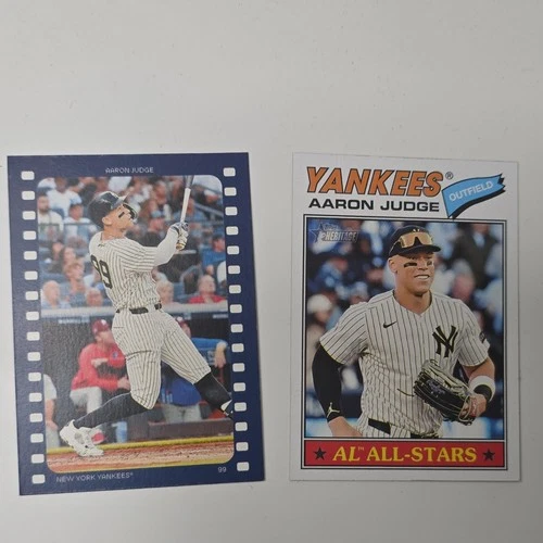Topps Aaron Judge New York Yankees 2 Card Lot Heritage 2023 AL All-Stars RA-AJ