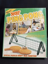 1983 NERF PING PONG TABLE TENNIS GAME  PARKER BROTHERS COMPLETE INDOOR FUN EUC