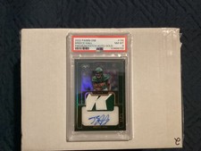 2022 Panini One Football Breece Hall Premium Path Auto Gold /10