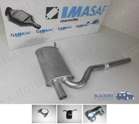 Imasaf Auspuff Mitteltopf+Anbauteile für Audi A4+Avant 1.6+1.9 TDI 1995-2001