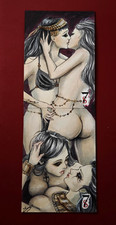 2021 BRAiiNZ 7 Deadly Scenes Sketch Card 2-Card Puzzle Enys Guerrero 1/1 Goddess