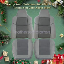 Fits 2003-2007 Ford F-250 Driver & Passenger Replacement Cloth Seat Cover - Gray