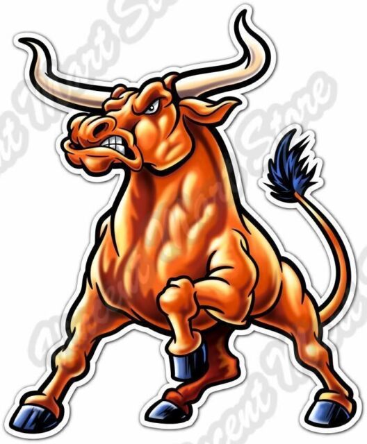 Longhorn Raging Bull Animal Farm Texas Car Bumper Vinyl Sticker Decal 4"X5 Longhorn Raging Bull Animal Farm Texas Car Bumper Vinyl Sticker Decal 4"X5