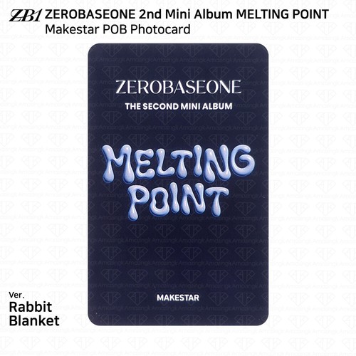 ZEROBASEONE ZB1 2nd Mini Album Melting Point POB Photocard AM WM KT4 MS EL BR - Picture 122 of 186