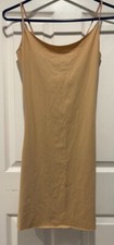 Unbranded size medium full slip shapewear adjustable straps beige nude
