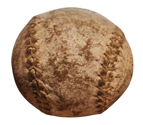Vintage Leather Softball Stitched Classic Collectors Display Piece Historic Ball - Picture 5 of 7
