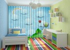 3D Rainbow Cloud Stars ZHUA2875 Photo Curtain Window Blockout Fabric Amy 2023