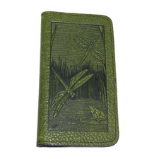 Dragonfly Pond Checkbook Cover Leather Very Rare!