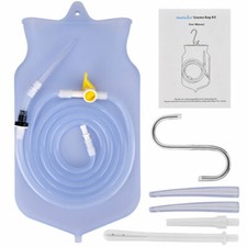 2L Reusable Medical Grade Silicone Enema Kit Bag Colonic Irrigation Health Care